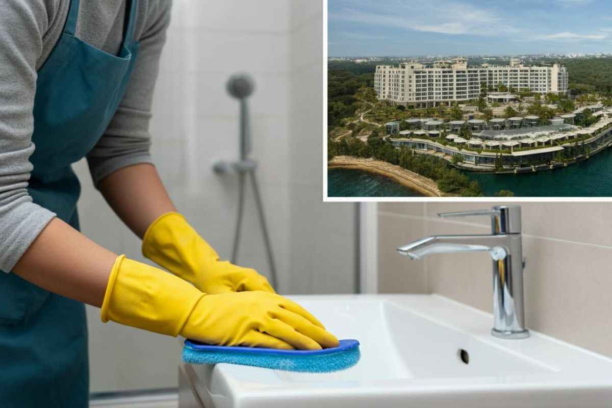 Trucco pulizia bagno hotel 5 stelle