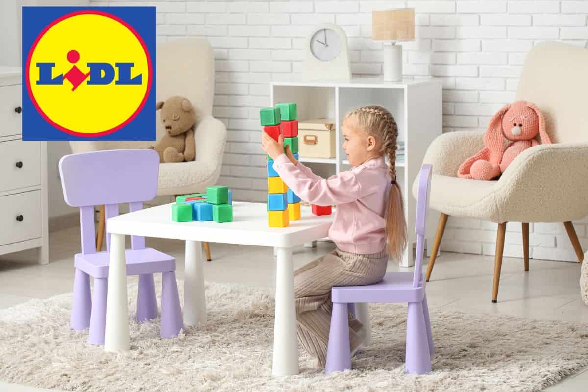 set da 3 pezzi per cameretta per bambini in offerta da lidl
