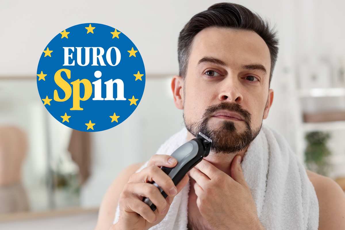 eurospin logo uomo fa la barba