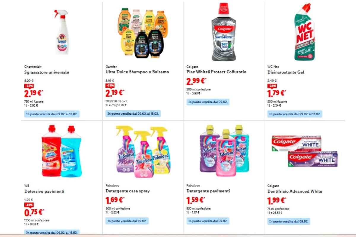 prodotti lidl igiene offerte