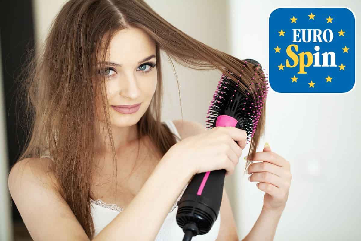 spazzola asciugacapelli in offerta da eurospin